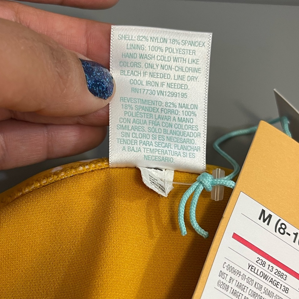 Kona Sol Yellow Dot Bikini Bottom- NWT - Picture 6 of 8